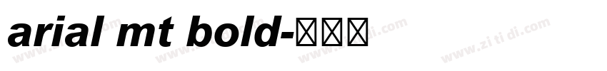 arial mt bold字体转换